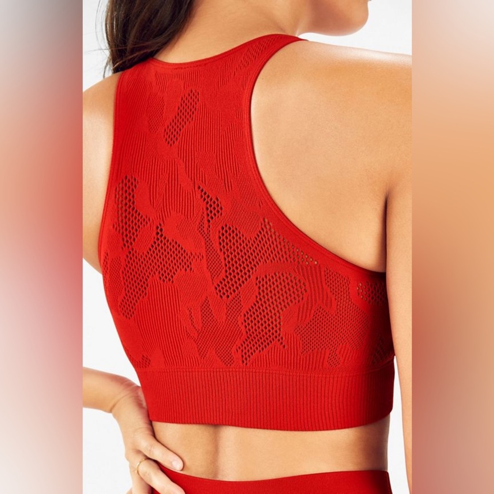 Fabletics Sculptknit Workout Set - Persimmon - image 5